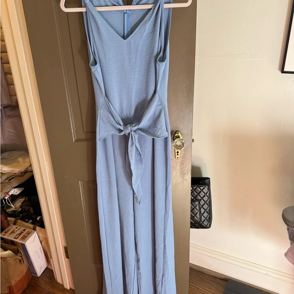 Elegant Blue Jumpsuit - Picture 1 of 5